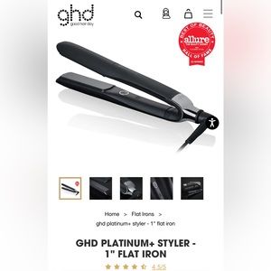 ghd platinum styler + flat iron